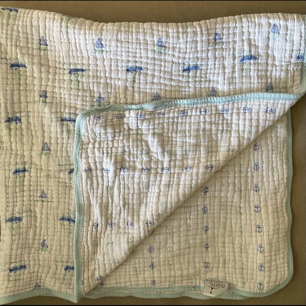 aden + anais Anchors and Sailboats Dream Blanket